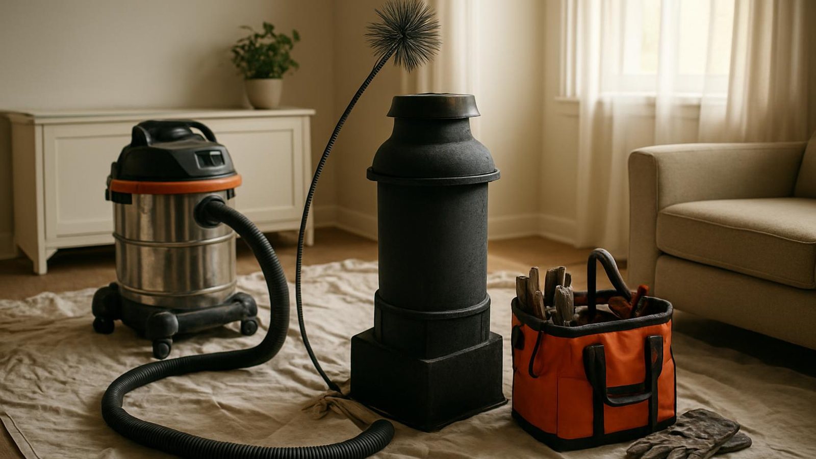Practical chimney sweep & inspection in Westbury